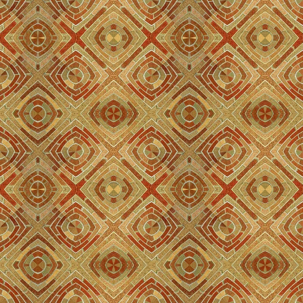 Circular Brick Pattern Background Texture Red Brown Bricks Makes Seamless — Stock Photo, Image