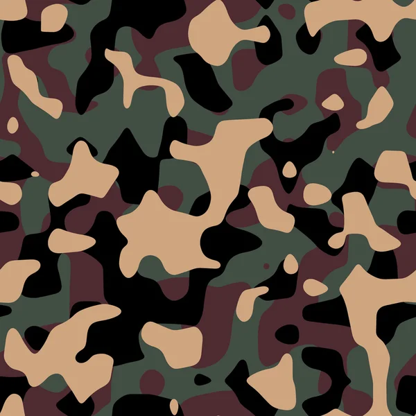 Nahtloser Hintergrund Eines Braunen Und Grünen Camouflage Musters Computer Generierte — Stockfoto