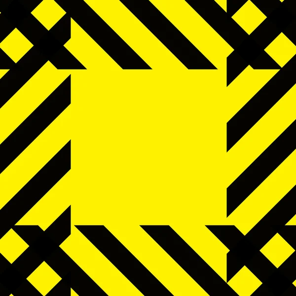 Simple Caution Construction Background Stripes Yellow Square Tile — Stock Photo, Image