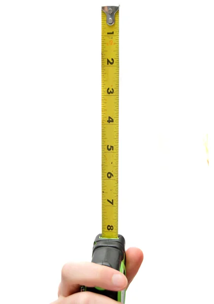 Nastro di misurazione a mano — Foto Stock