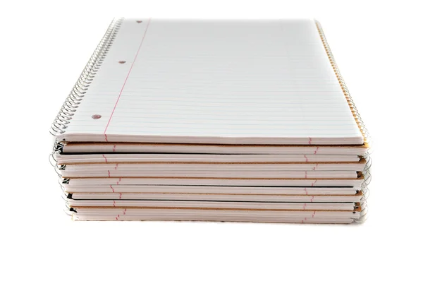Una Enorme Pila Nuevos Cuadernos Espiral — Foto de Stock