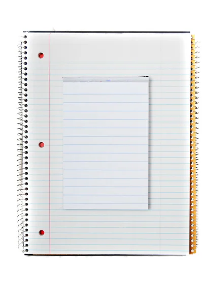 Opmerking Boek Mini Notebook Bovenop Elkaar — Stockfoto