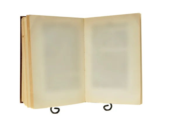 Old empty blank book on stand — Stock Photo, Image