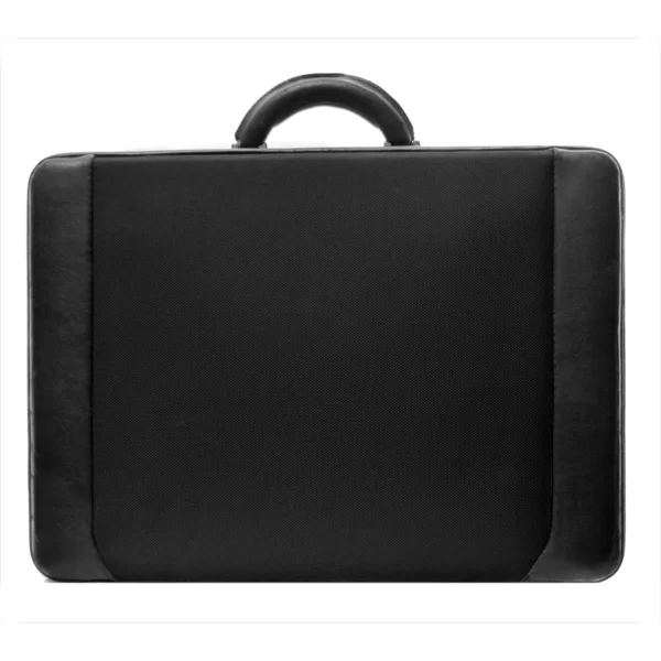 Standard Default Black Briefcase Handle Top Isolated Pure White Background — Stock Photo, Image