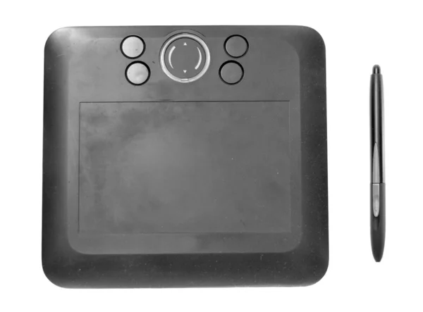 Tablet di disegno nero senza fili — Foto Stock