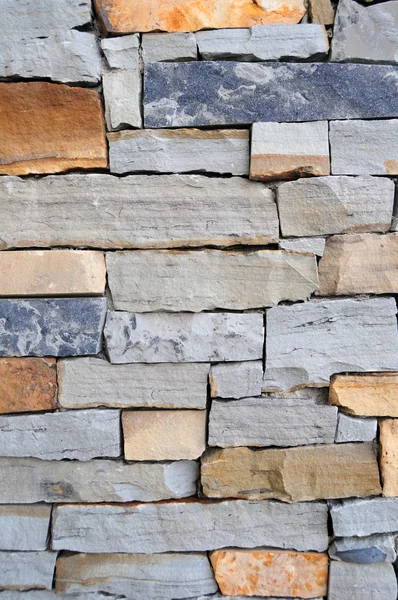 Parede de pedra mista textura de fundo — Fotografia de Stock