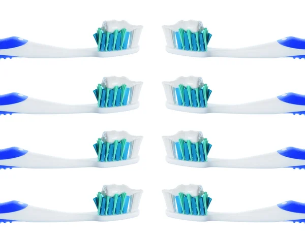 Isolated Toothbrush with paste — Stock Photo, Image