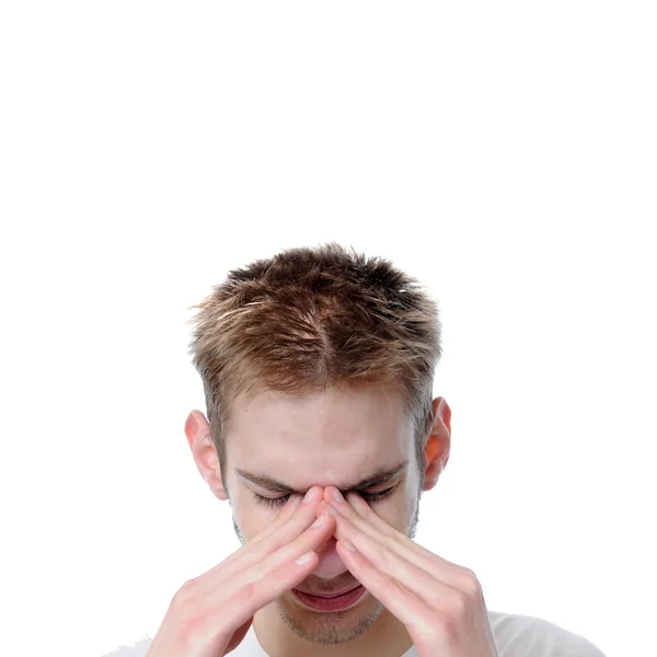 Young man stressed — Stock Photo, Image
