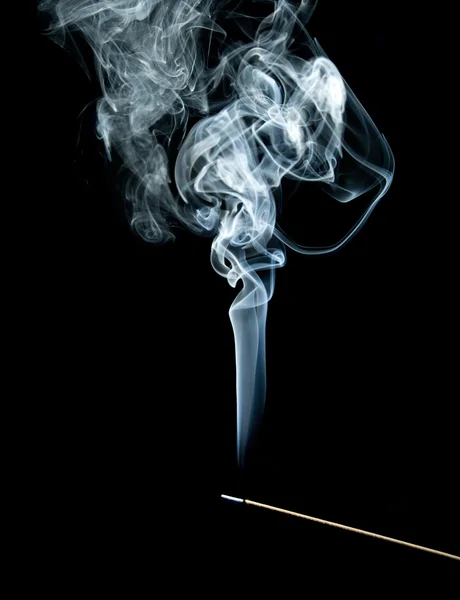 Blå rökelse rök — Stockfoto