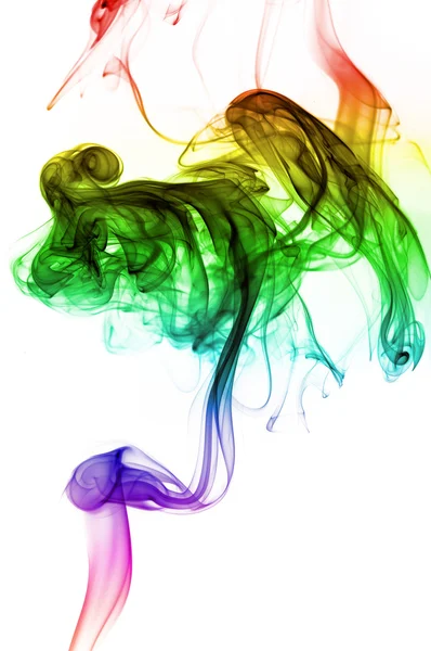 Inverterad rainbow rök — Stockfoto