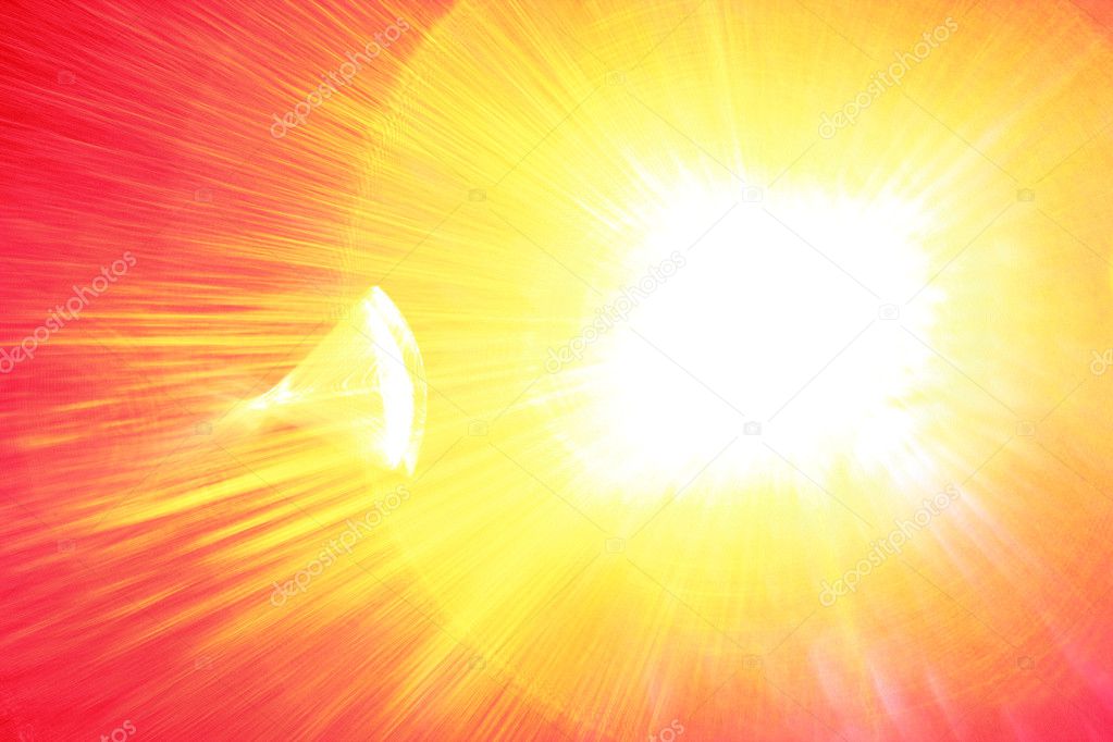Sun blast abstract background with red, yellow, and hot pink tones.