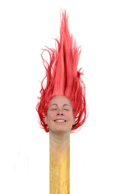 Redhead Hothead clipart