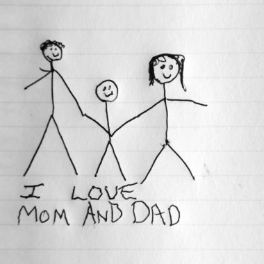 I Love Mom And Dad clipart