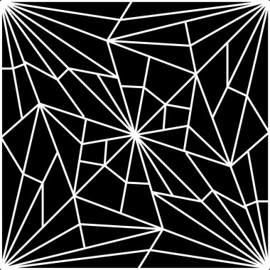 Abstract computer generated background illustration of a cracked spider web clipart
