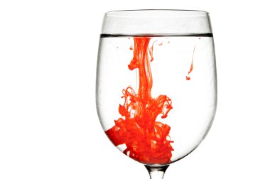 Red Blood in Wine Glass clipart