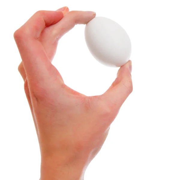Ein Ei in der Hand — Stockfoto