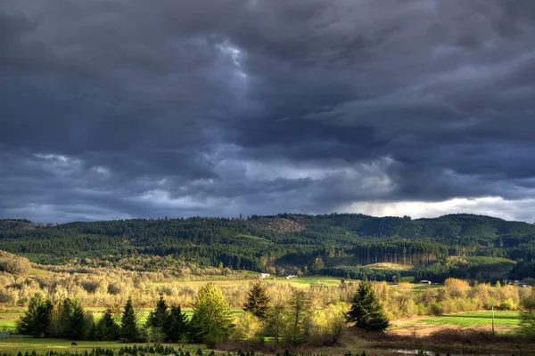 Thunder Storm Landscape — Stock Photo, Image