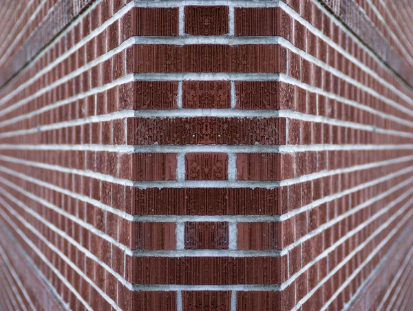 Clean Red Tan Brick Wall Background Texture Copyspace — Stock Photo, Image