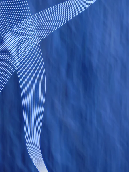 Fundo Vertical Azul Profundo Aquático Com Linhas Brancas Esquerda — Fotografia de Stock