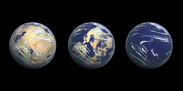全球变暖的 3d 图形图 — 图库照片