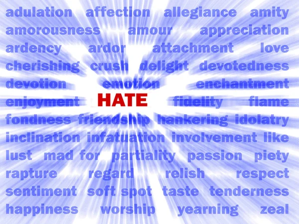 Hate & words — Stock Photo, Image