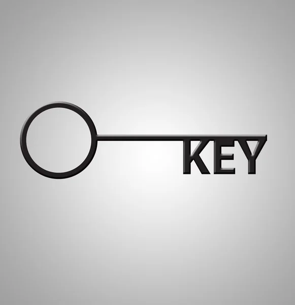 Ilustrace Slovo Klíče Jako Klíče Klíč — Stock fotografie