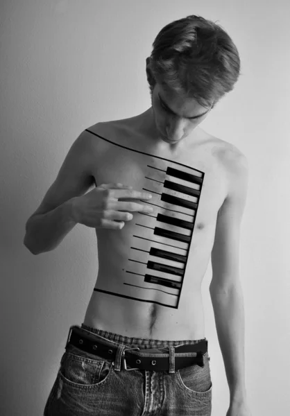 Піаніст — стокове фото