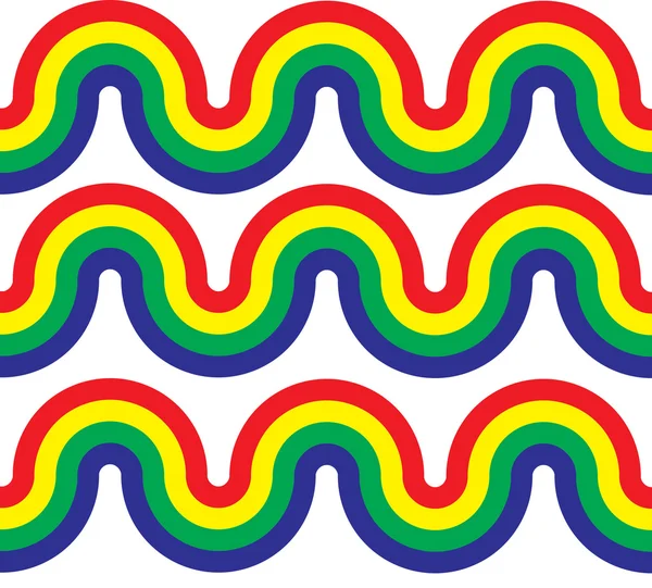 Ondas da curva do arco-íris — Fotografia de Stock