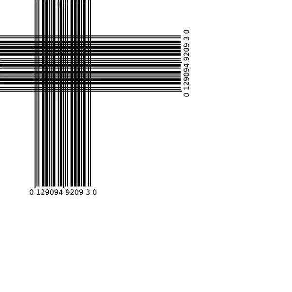 Абстрактний Штрих Код Графічний Дизайн Чорно Біла Ілюстрація — стокове фото