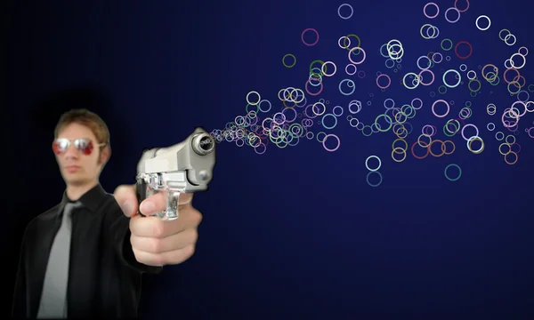 Pistola de bolhas — Fotografia de Stock