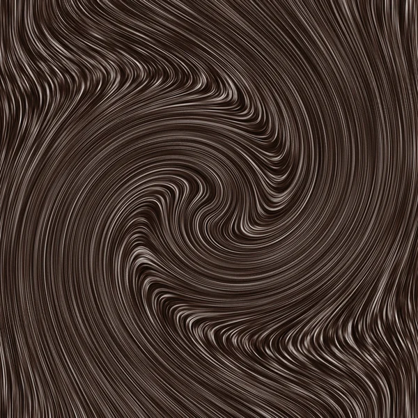 Chocolade Crème Wordt Wervelde Omhoog Een Spiraal Computer Gegenereerde Abstracte — Stockfoto