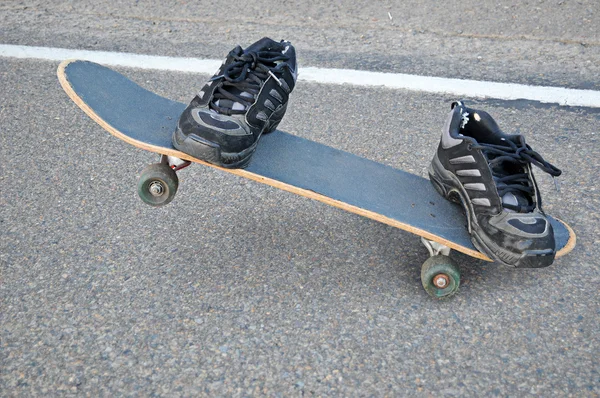 Neviditelný skateboardista — Stock fotografie