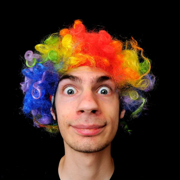 Szalony clown — Zdjęcie stockowe