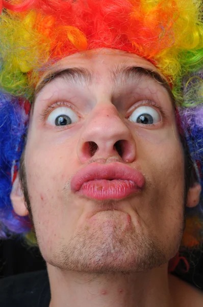 Clown kyss — Stockfoto