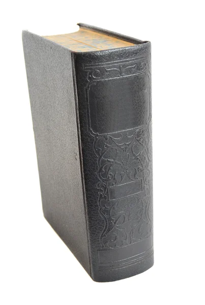 Антична книга твердого покриття ізольована на білому — стокове фото