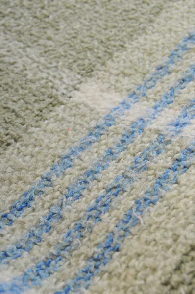 Closeup Photograph Thick Blanket Rough Textile Patterns — Stock Photo, Image