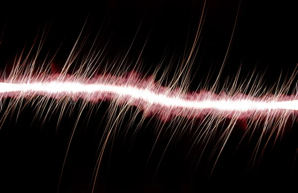 Exposição longa louca Sparkler abstrato — Fotografia de Stock