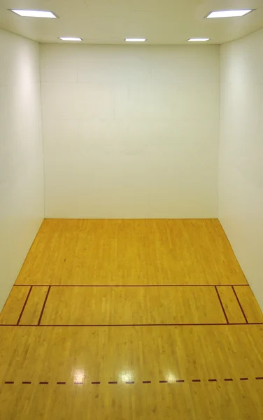 Large Empty Basketball Court Wooden Floor White Wooden Tile Walls — Stock Photo, Image