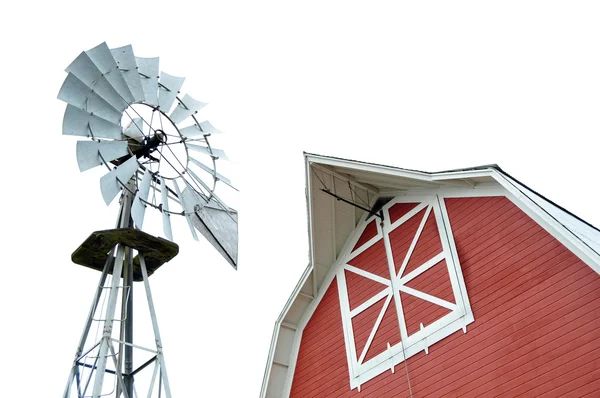 Barn and Windmill — Stock Photo, Image