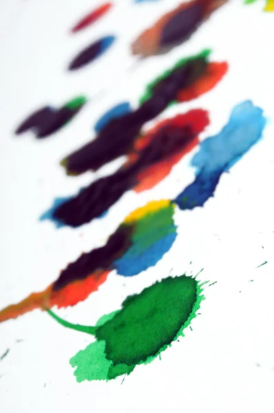 クリエイティブアブストラクト ペイントの水の色の芸術 — ストック写真