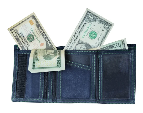 Plånbok med massor av pengar — Stockfoto