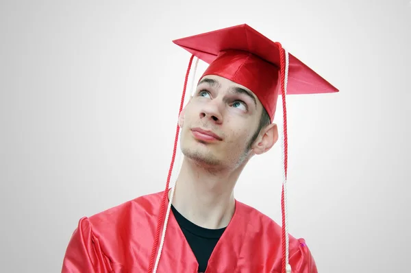High School Graduate Pensamiento futuro — Foto de Stock