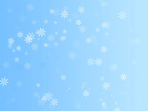 插画背景图形的雪花落在冬天 — 图库照片