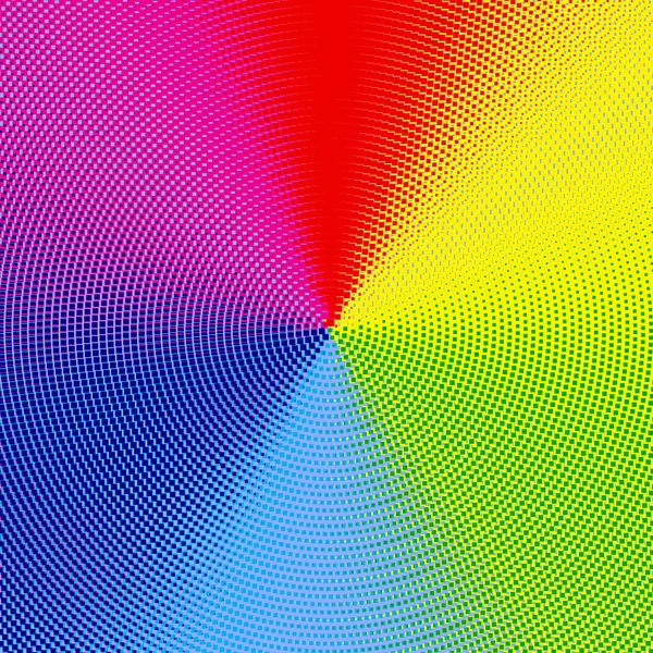 Абстрактний Графічний Напівтоновий Візерунок Кольоровому Квадраті Спектру Веселки — стокове фото
