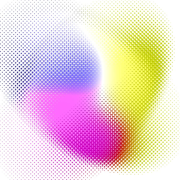 Halftone Pattern Printed Four Rainbow Colors Makes Great Background Because — Stock Photo, Image