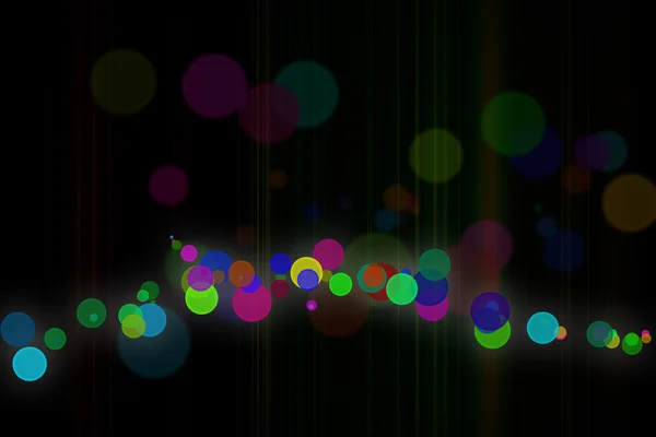 Abstract Bokeh Background Colorful Dots Lower Third — Stock Photo, Image