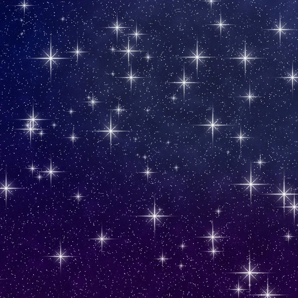 Abstract Background Dark Blue Purple Twilight Star Field Graphic — Stock Photo, Image