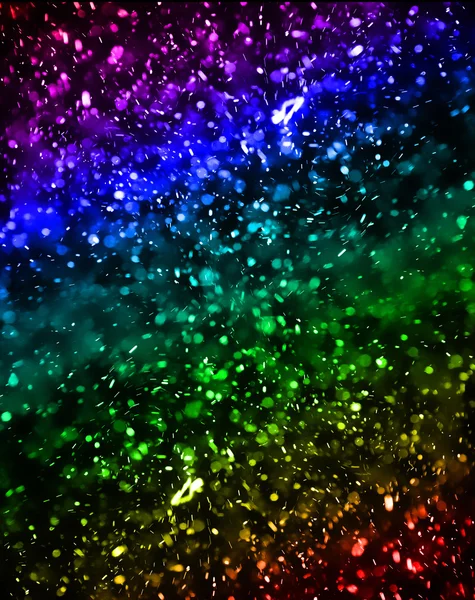 Abstraktes Bild Beleuchteter Blasen Die Herumfliegen Und Wie Schnee Aussehen — Stockfoto