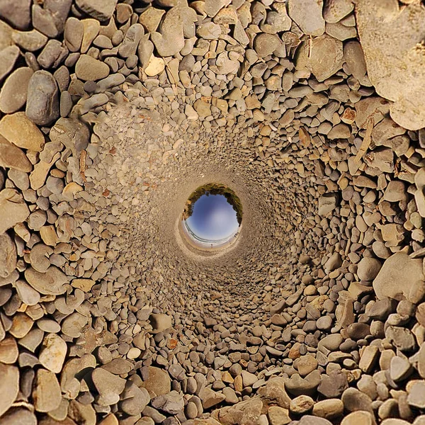 Rotsen maken van een tunnel — Stockfoto