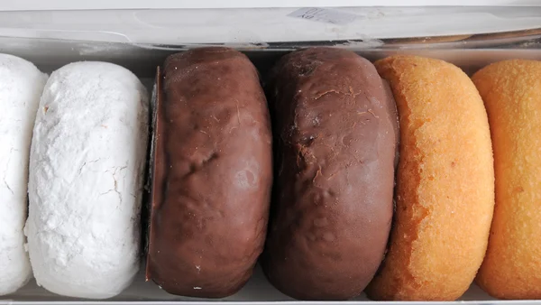 Sortimento de Donuts encaixotados — Fotografia de Stock
